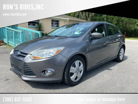 2012 Ford Focus for sale at RON'S RIDES,INC in Bunnell FL
