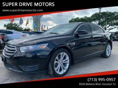 2013 Ford Taurus for sale at SUPER DRIVE MOTORS in Houston TX