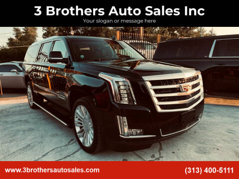 2016 Cadillac Escalade ESV for sale at 3 Brothers Auto Sales Inc in Detroit MI