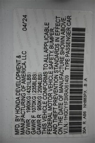 2024 Honda Accord EX