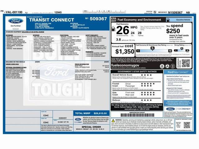 2022 Ford Transit Connect XL