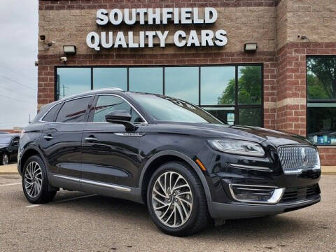 2019 Lincoln Nautilus for sale at SOUTHFIELD QUALITY CARS in Detroit MI