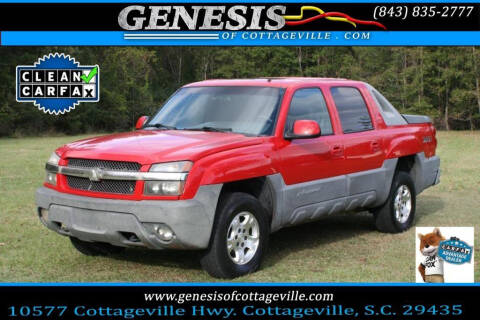 2002 Chevrolet Avalanche for sale at Genesis Of Cottageville in Cottageville SC