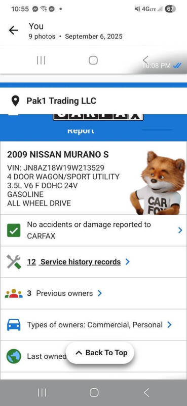 2009 Nissan Murano S