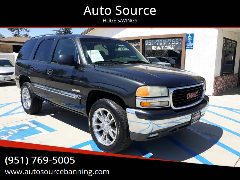2003 GMC Yukon for sale at Auto Source in Banning CA