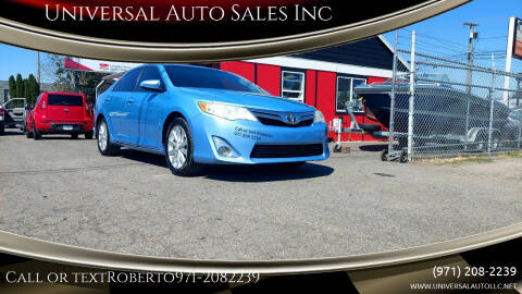 2012 Toyota Camry for sale at Universal Auto Sales Inc in Salem OR