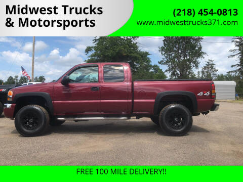 2005 GMC Sierra 2500HD for sale at Midwest Trucks & Motorsports in Merrifield MN