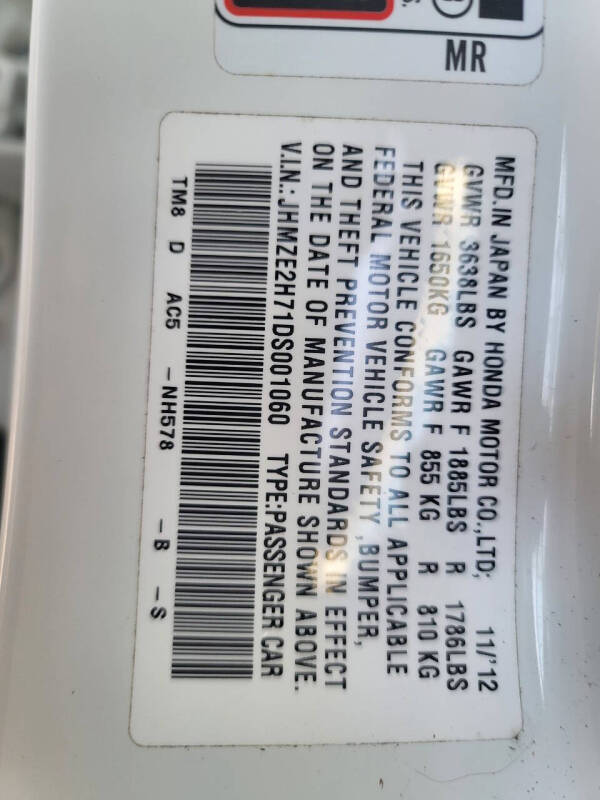 2013 Honda Insight EX