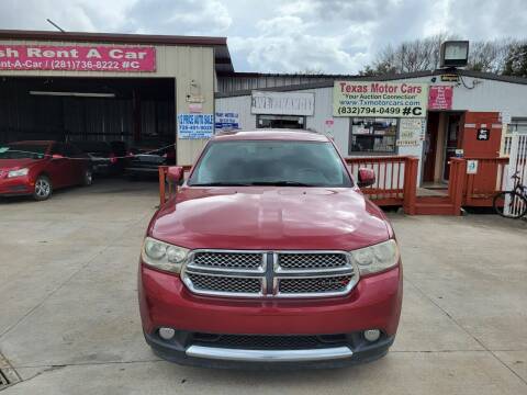 2013 Dodge Durango for sale at TEXAS MOTOR CARS in Houston TX