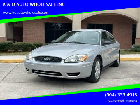 2005 Ford Taurus for sale at K & O AUTO WHOLESALE INC in Jacksonville FL