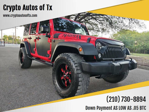 2015 Jeep Wrangler Unlimited for sale at Crypto Autos Of Tx in San Antonio TX