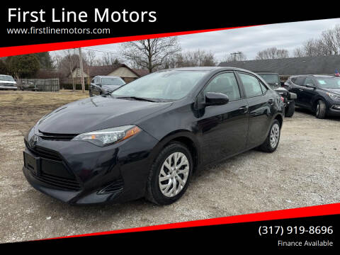 2018 Toyota Corolla for sale at First Line Motors in Jamestown IN