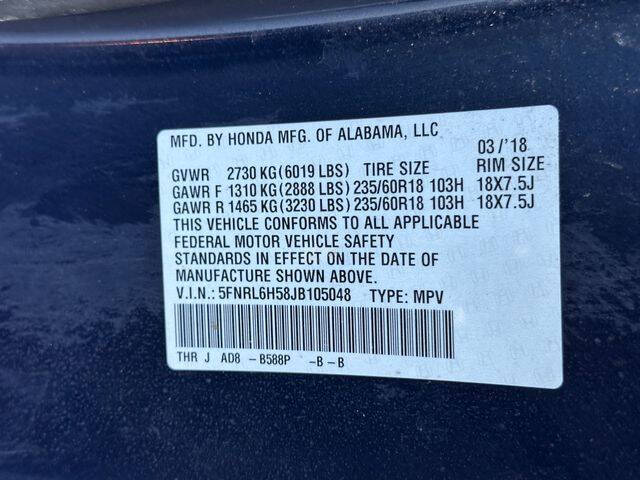 2018 Honda Odyssey EX