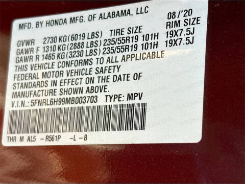 2021 Honda Odyssey Elite