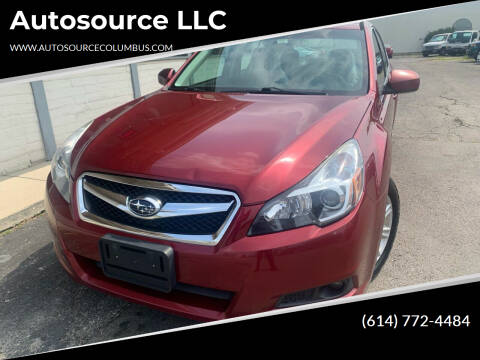 2012 Subaru Legacy for sale at Autosource LLC in Columbus OH