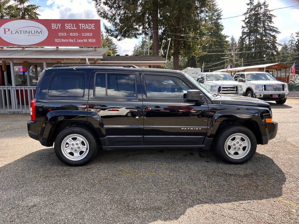 2016 Jeep Patriot for sale at PLATINUM AUTO SALES INC in Lacey, WA