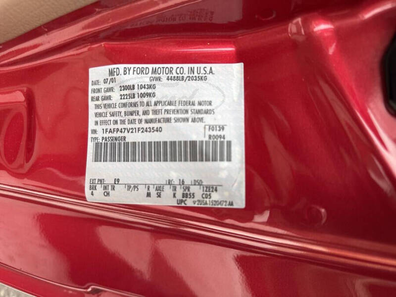 2001 Ford Mustang SVT Cobra