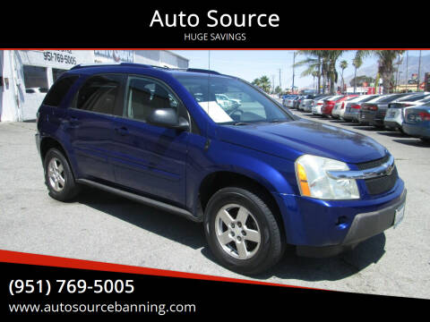 2005 Chevrolet Equinox for sale at Auto Source in Banning CA