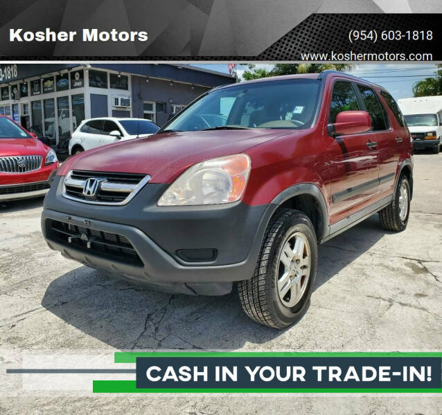 2003 Honda CR-V for sale at Kosher Motors in Hollywood FL