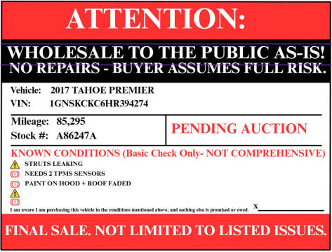 2017 Chevrolet Tahoe Premier