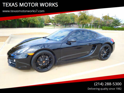 2014 Porsche Cayman for sale at TEXAS MOTOR WORKS in Arlington TX