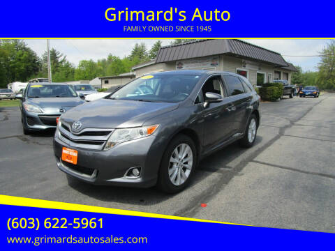 2014 Toyota Venza for sale at Grimard's Auto in Hooksett NH