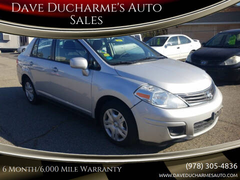 2010 Nissan Versa for sale at Dave Ducharme's Auto Sales in Lowell MA