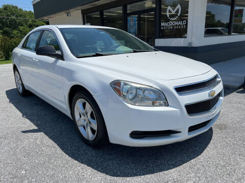 2012 Chevrolet Malibu for sale at MacDonald Motor Sales in High Point NC