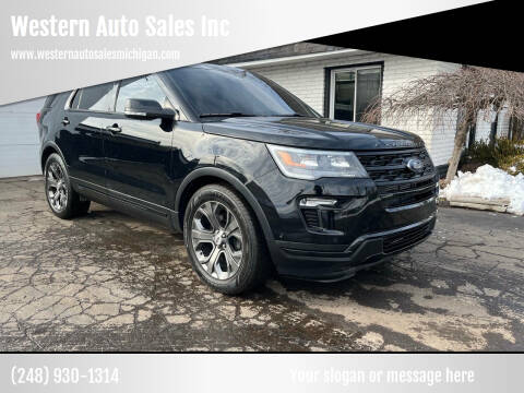 2018 Ford Explorer for sale at Western Auto Sales Inc in Farmington Hills MI