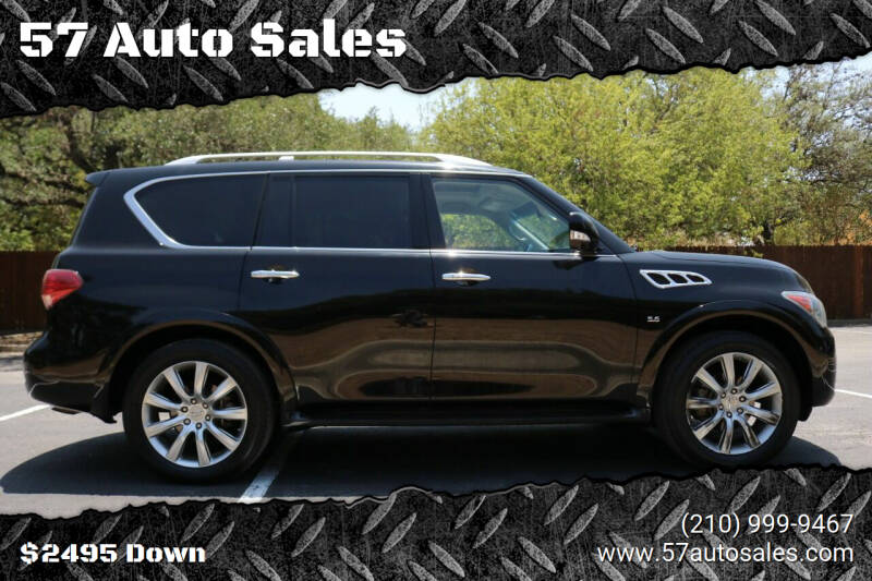 2014 Infiniti QX80 for sale at 57 Auto Sales in San Antonio TX