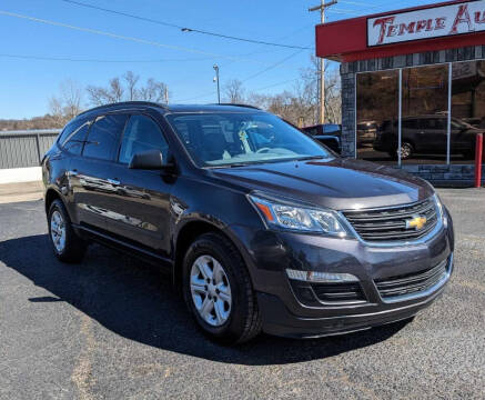 2017 Chevrolet Traverse for sale at TEMPLE AUTO SALES in Zanesville OH