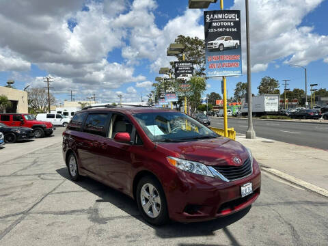2011 Toyota Sienna for sale at Sanmiguel Motors in South Gate CA