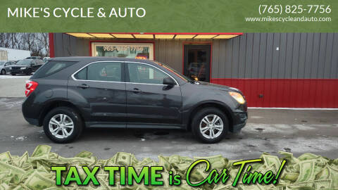 2016 Chevrolet Equinox for sale at MIKE'S CYCLE & AUTO in Connersville IN