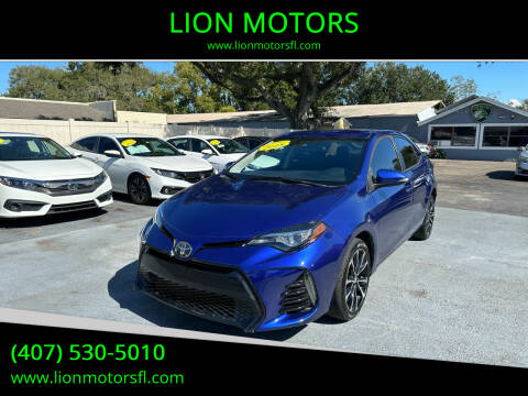 2018 Toyota Corolla for sale at LION MOTORS in Orlando FL