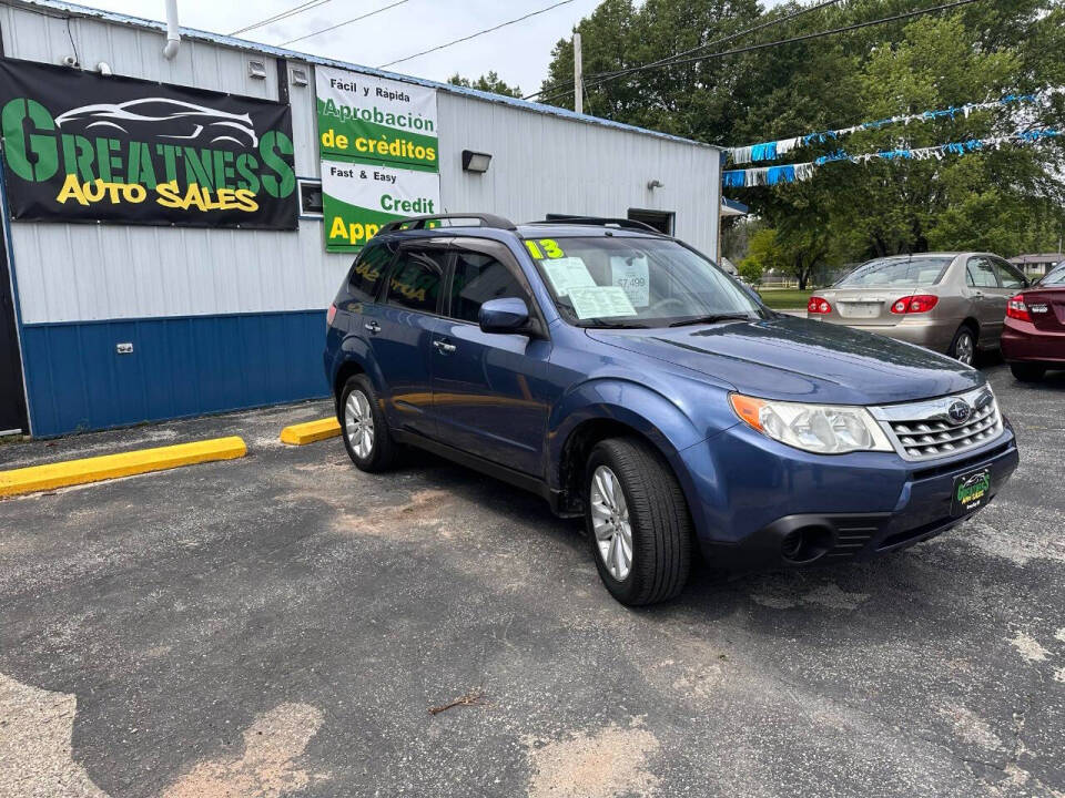 2013 Subaru Forester for sale at GREATNESS AUTO SALES in Green Bay, WI