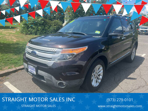 2013 Ford Explorer for sale at STRAIGHT MOTOR SALES INC in Paterson NJ