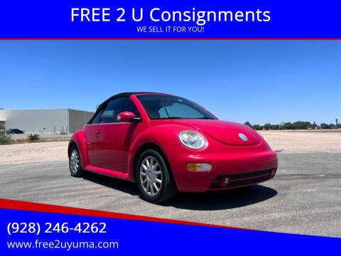 2004 Volkswagen New Beetle Convertible for sale at FREE 2 U Consignments in Yuma AZ