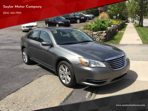 2013 Chrysler 200 for sale at Saylor Motor Company in Somerset PA