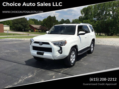 2015 Toyota 4Runner for sale at Choice Auto Sales LLC - Cash Inventory in White House TN