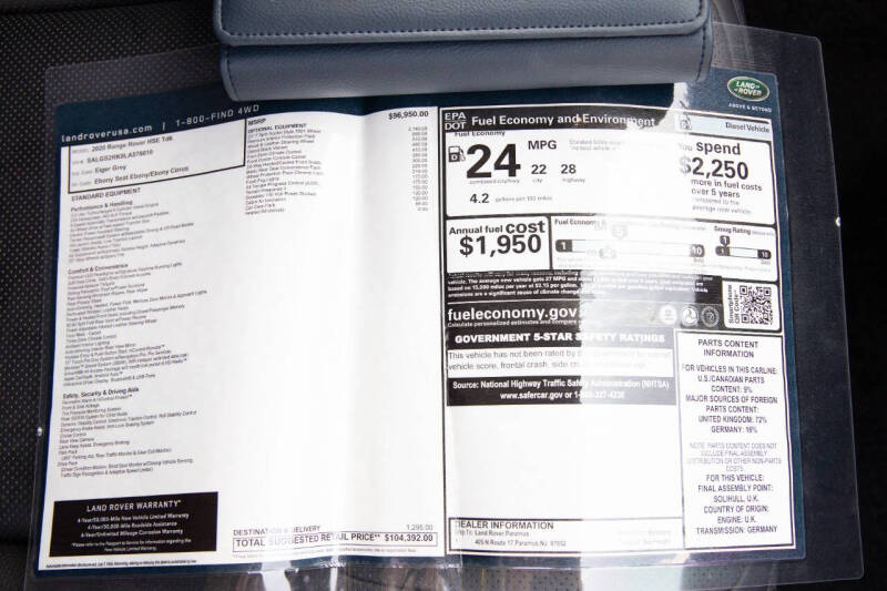 2020 Land Rover Range Rover HSE Td6