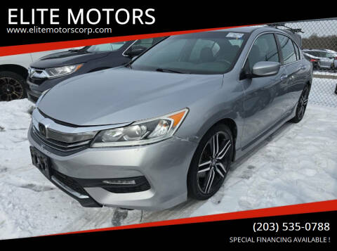 2017 Honda Accord for sale at ELITE MOTORS in West Haven CT
