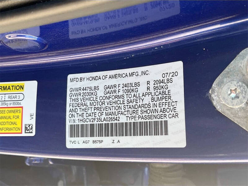 2020 Honda Accord Sport