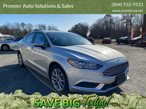 2017 Ford Fusion for sale at Premier Auto Solutions & Sales in Quinton VA