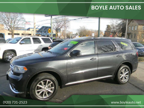 2014 Dodge Durango for sale at Boyle Auto Sales in Appleton WI