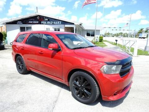 2013 Dodge Durango for sale at One Vision Auto in Hollywood FL