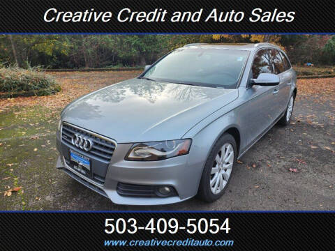 2011 Audi A4 for sale at Creative Credit & Auto Sales in Salem OR