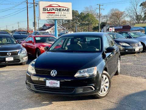 2013 Volkswagen Jetta for sale at Supreme Auto Sales in Chesapeake VA