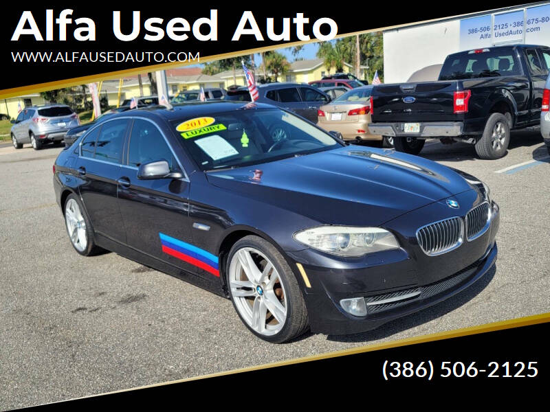 2013 BMW 5 Series for sale at Alfa Used Auto in Holly Hill FL