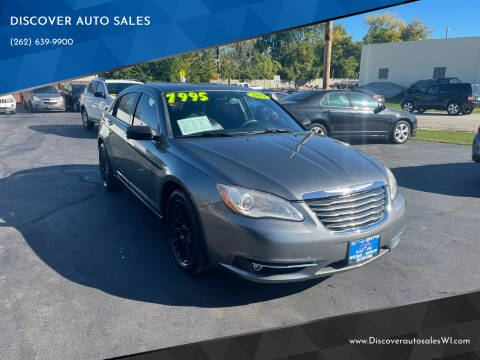 2012 Chrysler 200 for sale at DISCOVER AUTO SALES in Racine WI