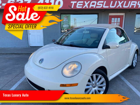 2010 Volkswagen New Beetle Convertible for sale at Texas Luxury Auto in Cedar Hill TX